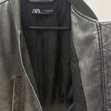 Кожаный бомбер Zara 3