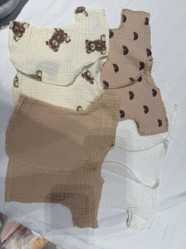 4 муслиновые кофточки для новорожденных