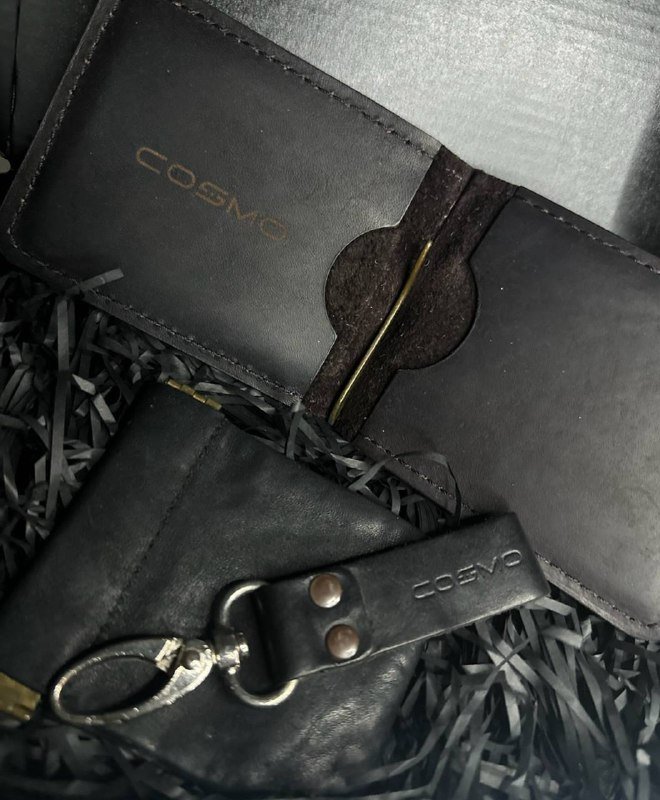 Набор кожаных изделий картхолдер, монетница, ключница