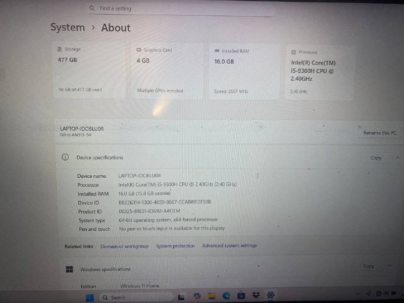 Игровой ноутбук Acer Nitro 5 5