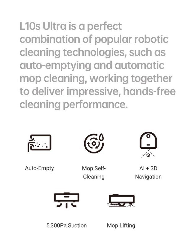 Робот пылесос Dreame L10s Ultra 3