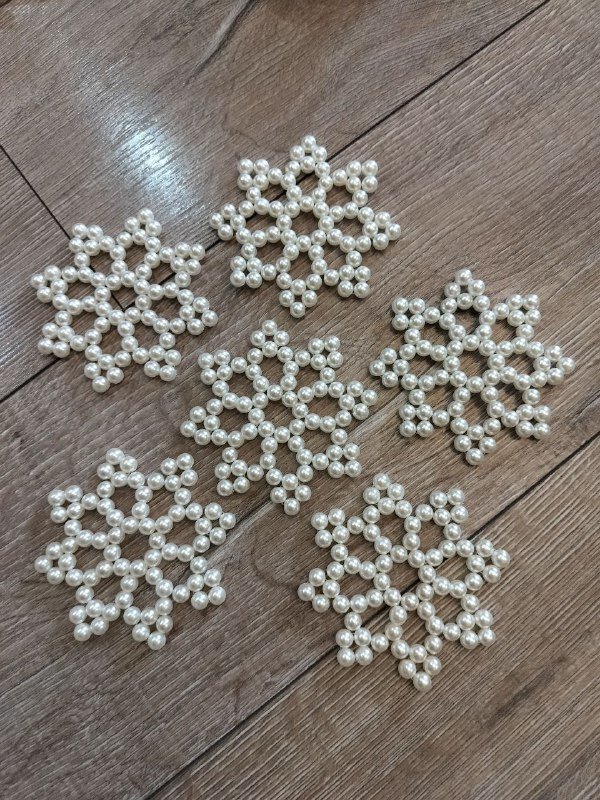 наборы ёлочных игрушек из акриловых бусин 4