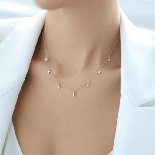 Серебряное колье