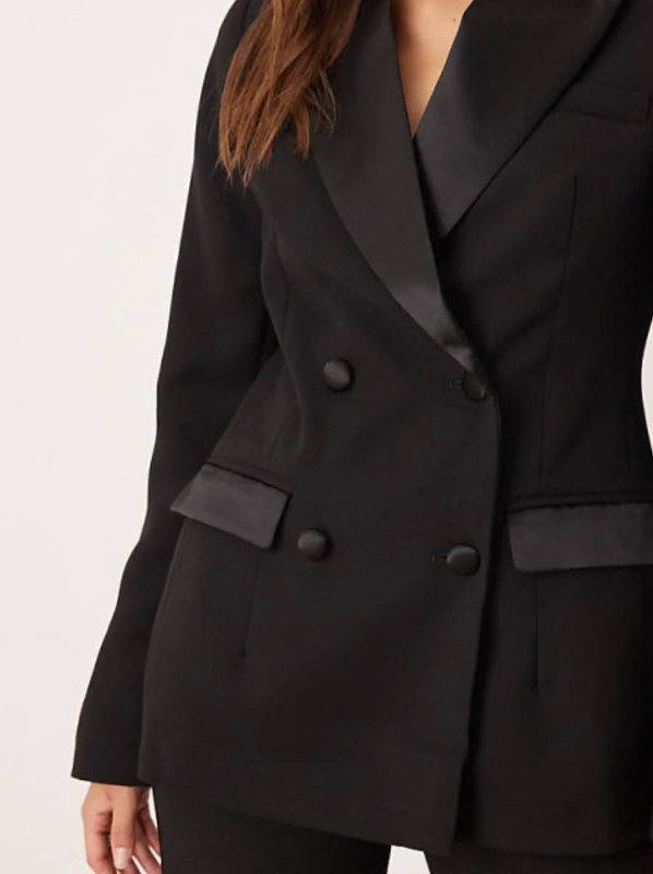 Черный костюм с брюками, размер 34