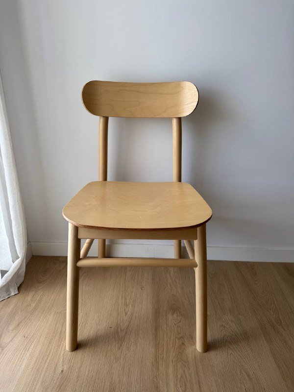 Деревянный раздвижной стол и два стула 3