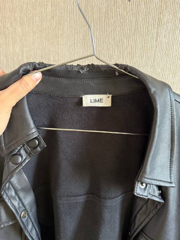 Кожаный жакет Lime, шуба UniClo 2