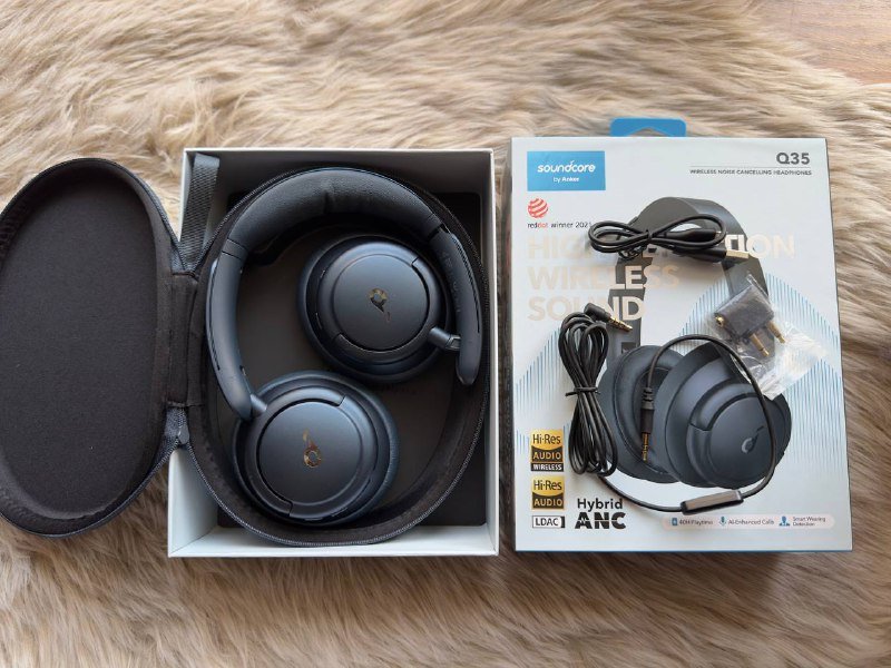 беспроводные наушники Ancer Soundcore Q35 Blue 2