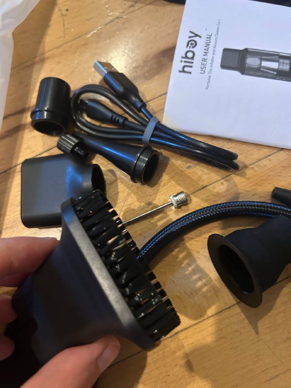 Пылесос и насос 2 в 1 для машины и велосипедов 4