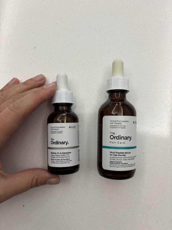 Сыворотка для лица The ordinary Ретинол 1% и сыворотка для волос The ordinary