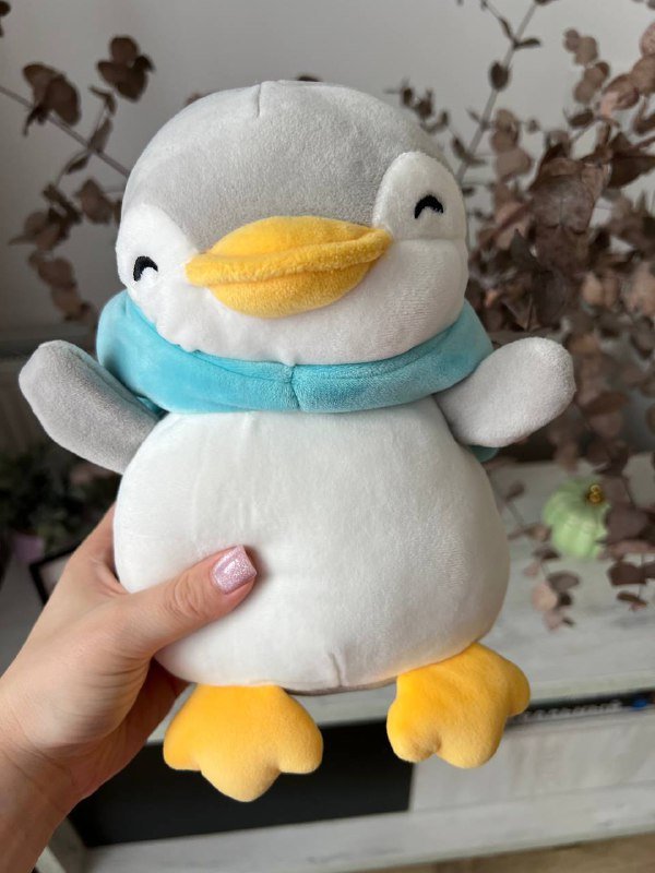 Игрушка пингвин в капюшоне, тыква 3