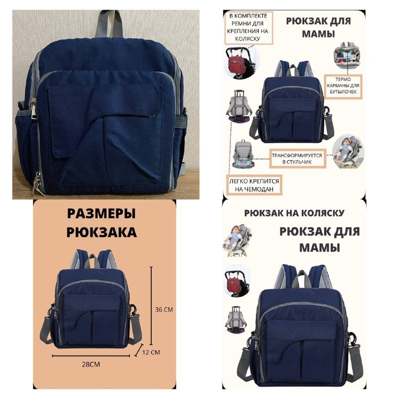 Рюкзак / сумка для мамы и малыша