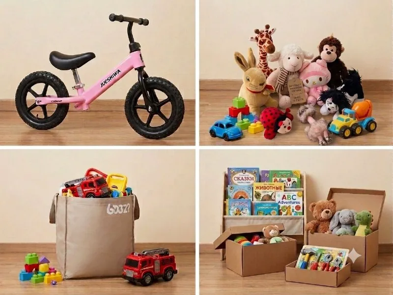 Розовый беговел JUESHIWA