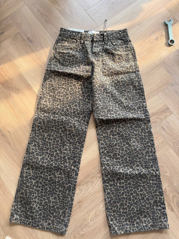 Леопардовые джинсы bershka 36 размер