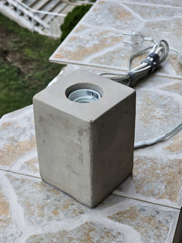 Торшер настольная лампа бетонный под лампы E27 3