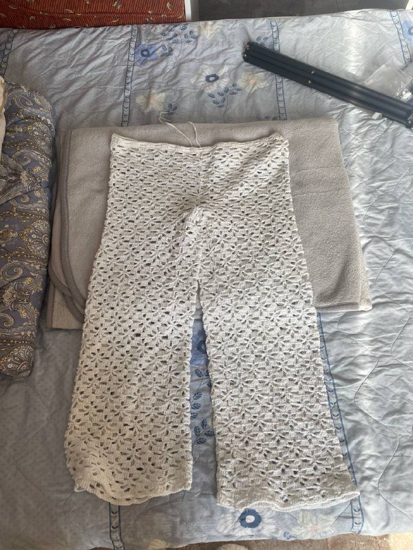 Летние вязаные штаны ручной работы