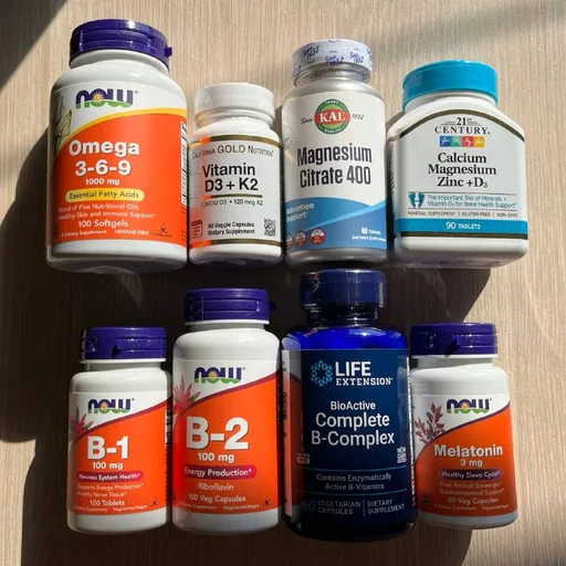 Omega 3-6-9, D3+K2, Магний, Кальций, витамины