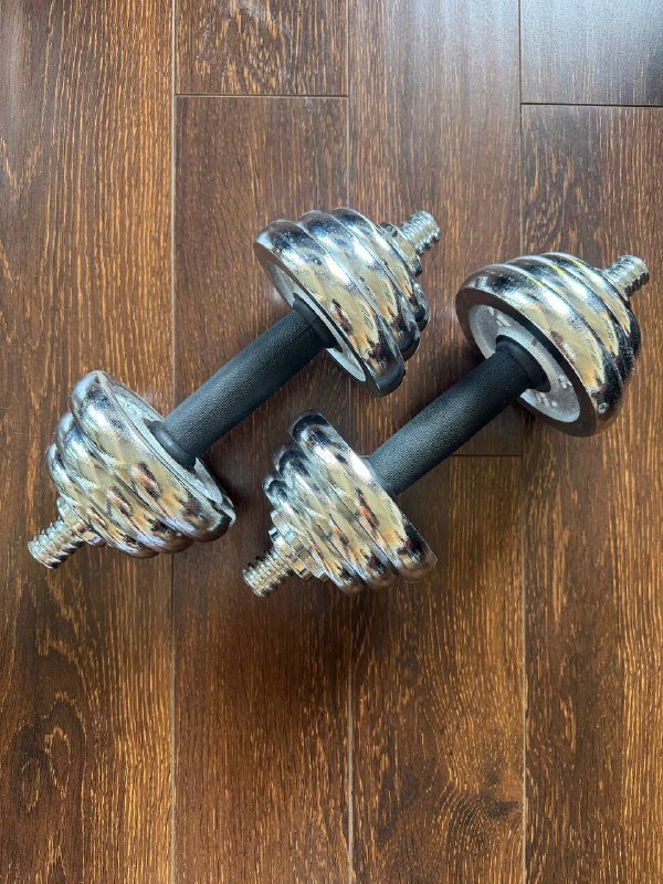 Гантели 6 кг х 2 с блинами 1.5, 1.0, 0.5 кг