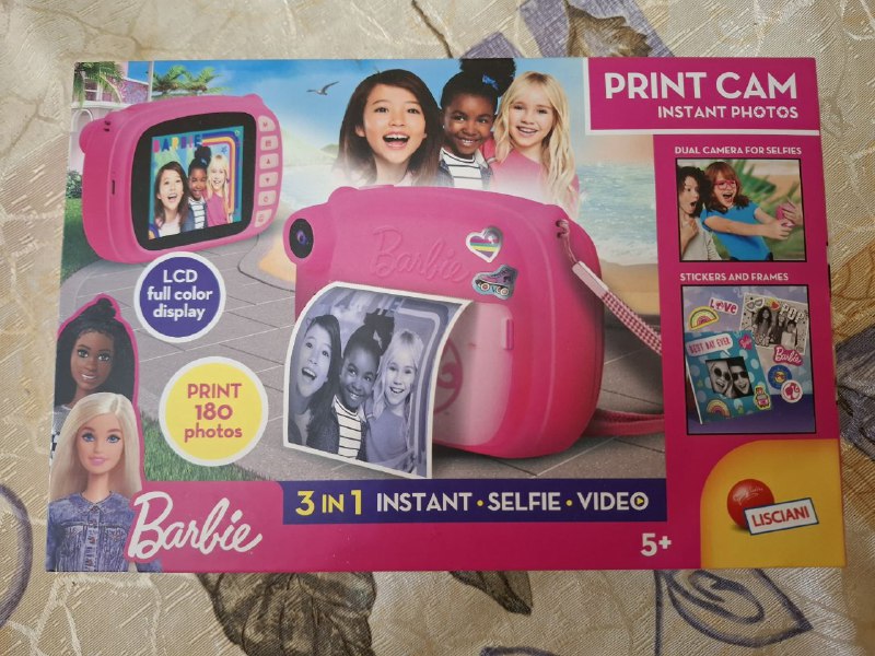 Детский фотоаппарат Barbie с функцией печати