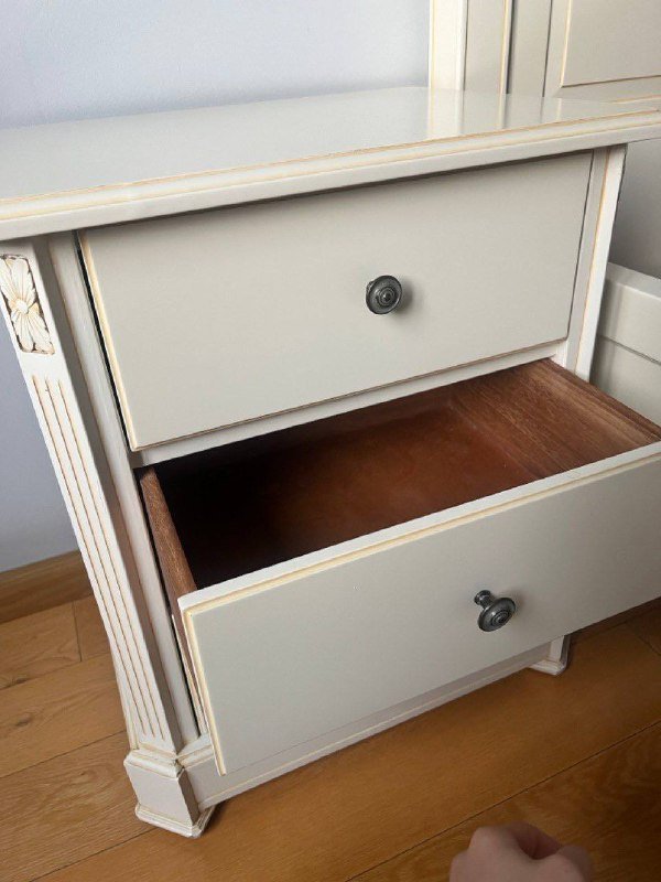 спальня мебель гарнитур кровать шкаф туалетный столик стул 5