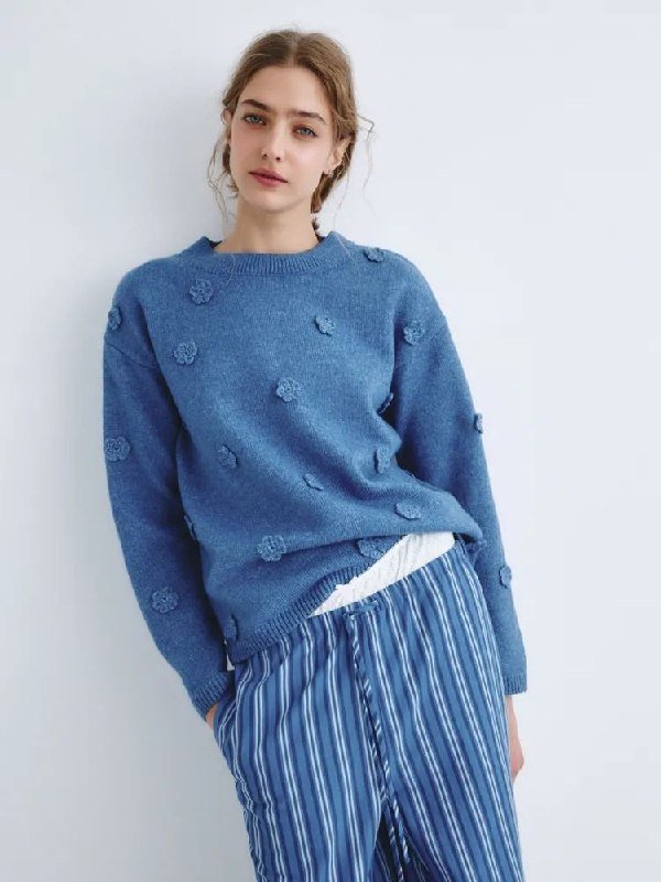 Голубой джемпер SELA, размер S 2