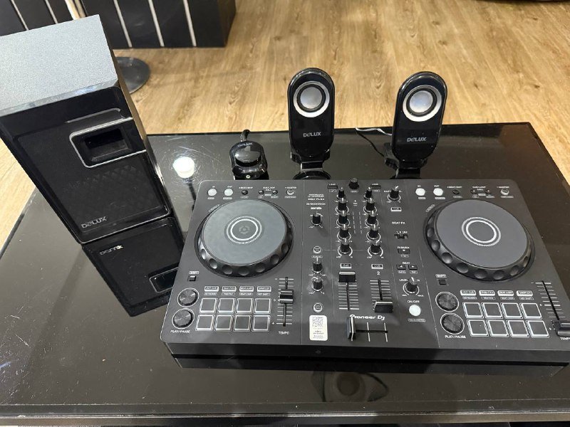 Pioneer DJ DDJ-FLX4 контроллер, акустика Delux 2.1