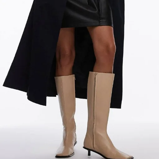 Женские кожаные сапоги Topshop, biker boots