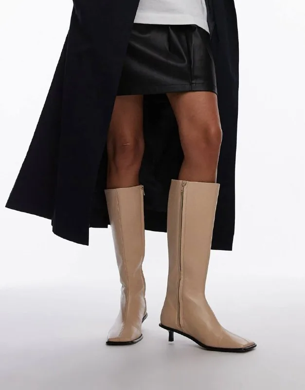 Topshop leather women’s boots, biker boots 1