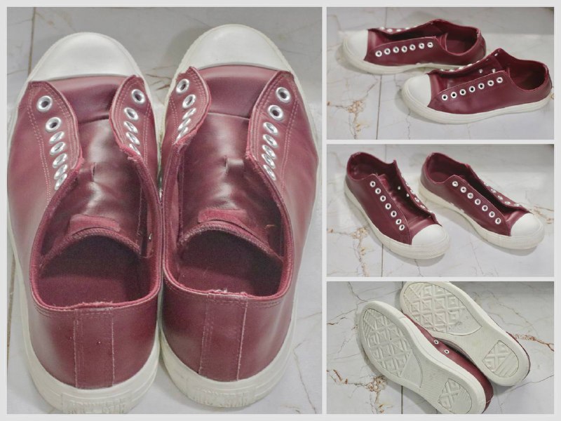 Converse All Star бордовая кожа мужская обувь 42 размер