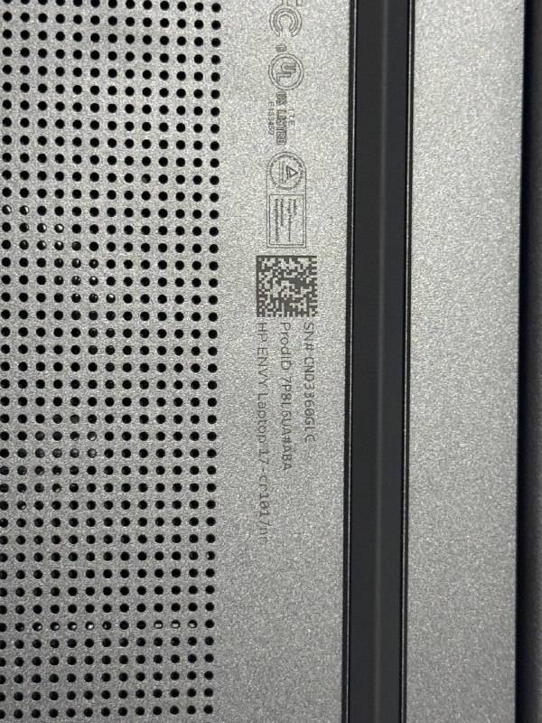 Ноутбук HP Envy 17-cr1017nr i7, 512GB SSD, 16GB RAM 9