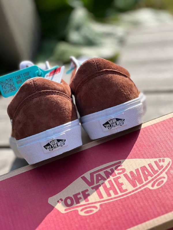 Кроссовки Vans Old Skool коричневые кожаные замшевые 3