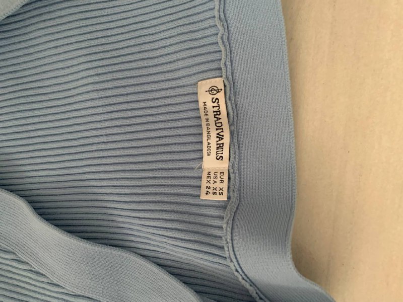 Кардиган Stradivarius голубой XS-S 3