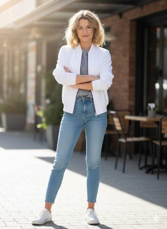 Итальянский Бомбер LUISA FIRENZE, Брюки H&M клёш, Дождевик, Белая ветровка Attrattivo