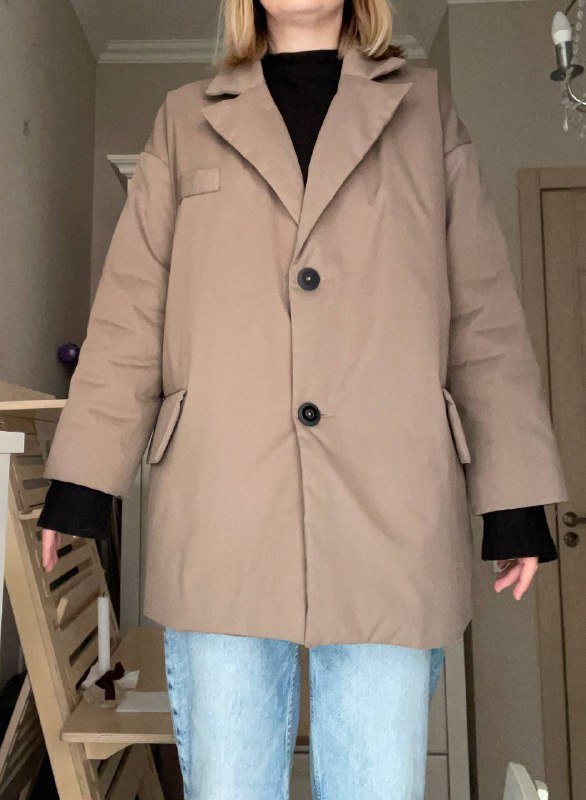 Пиджак-куртка женская тонкая с синтепоном, размер S-L 4