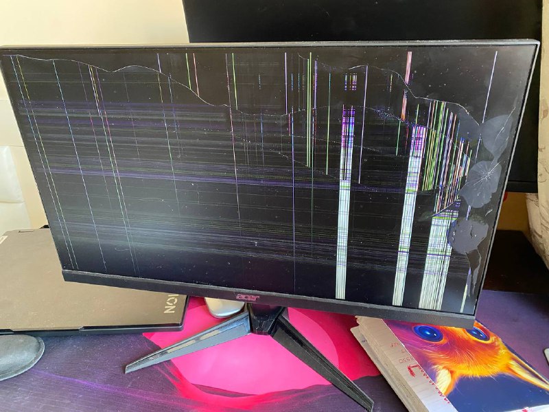 Монитор Acer Nitro QG1 21.5" разбитый на запчасти