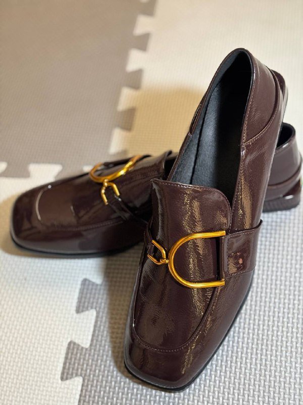 Бордовые лоферы 40.5, ажурная кофточка L