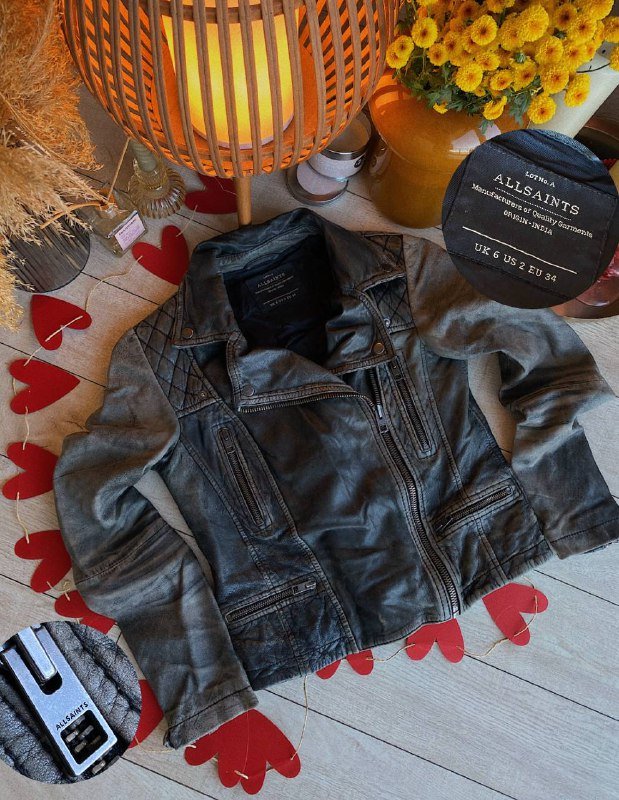 Кожаная косуха All Saints женская размер S