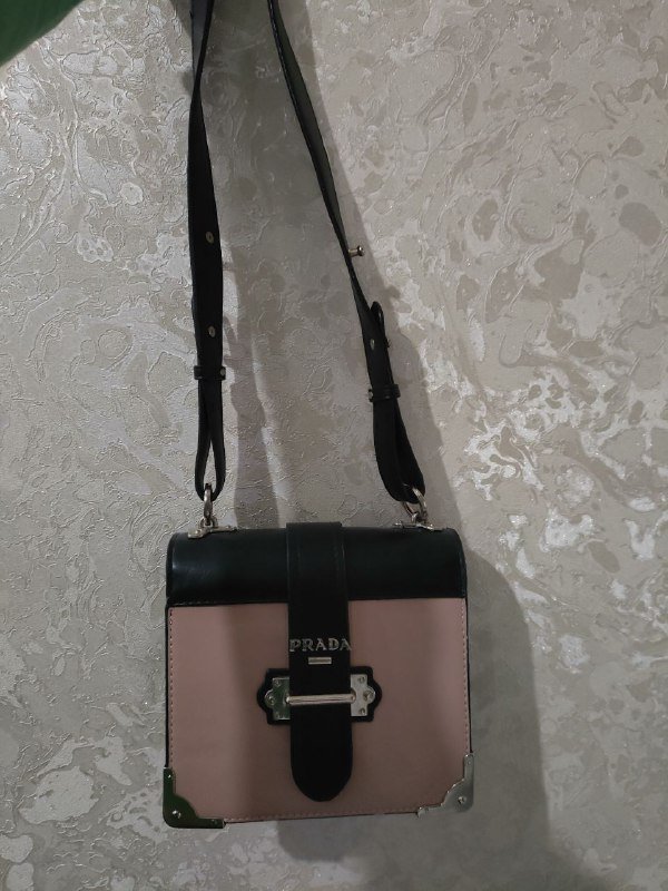 Сумка Prada черно-розовая
