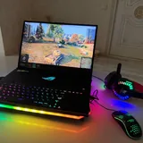 ASUS ROG Zephyrus S GX701, наушники, мышка, коврик 2