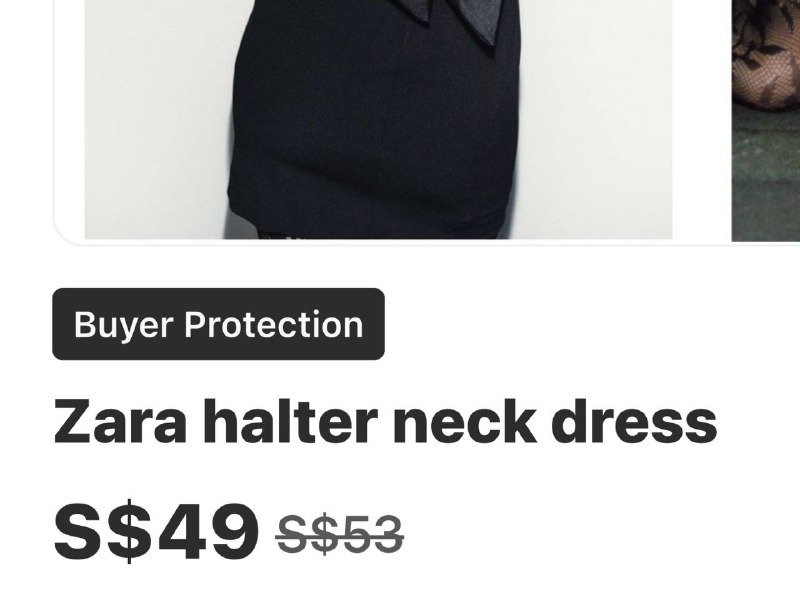 Zara halter neck dress, size S 4