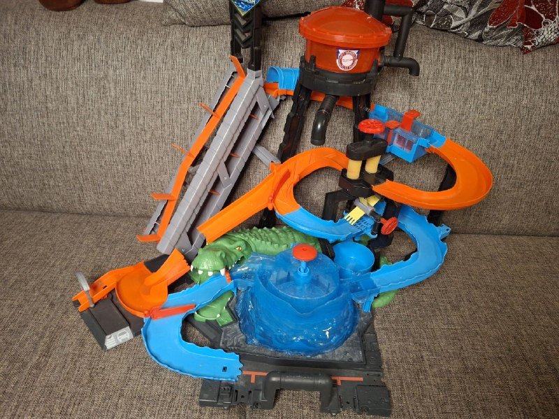 Хот Вилс автомойка с крокодилом 2