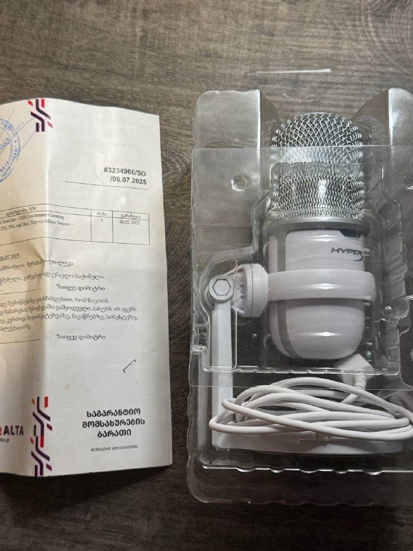 Микрофон компьютерный игровой XyperX Solocast White 2