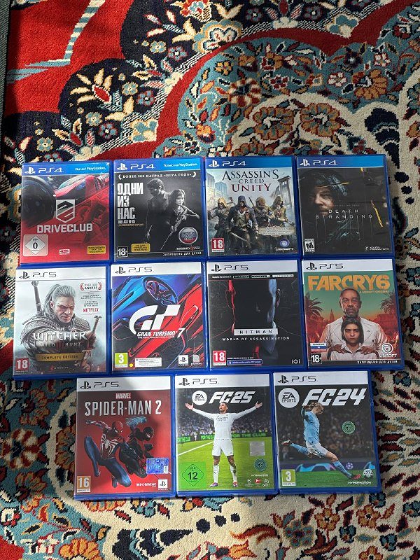 Диски и игры для PS4, PS5