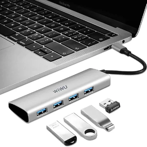 WIWU Alpha 4-in-1 USB-C хаб A440G