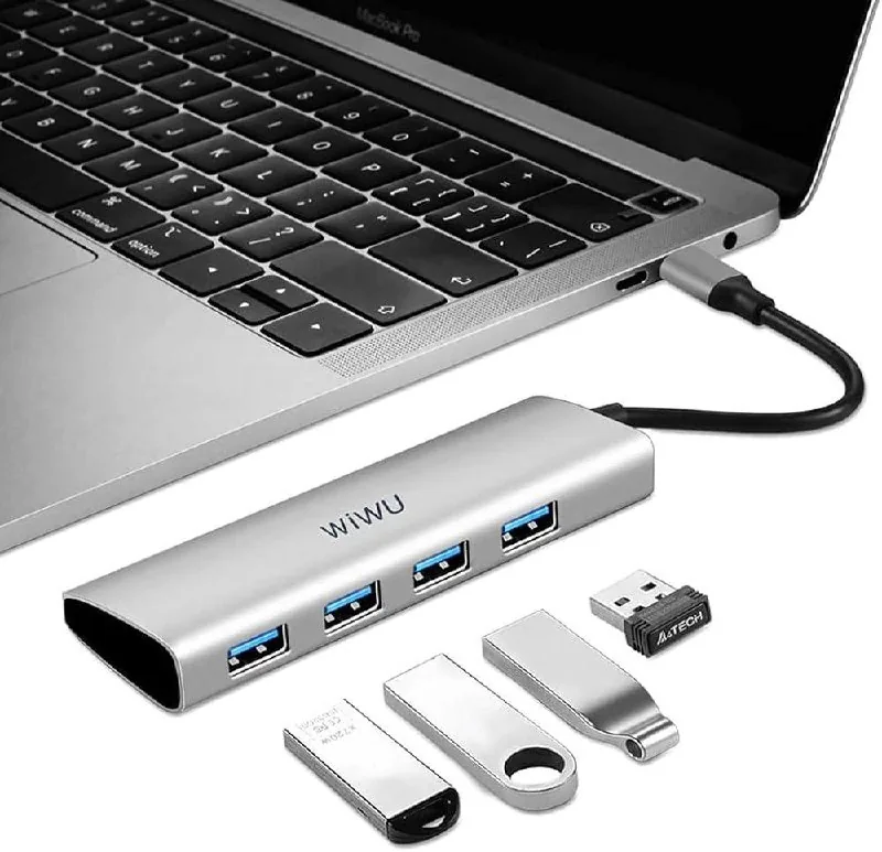 WIWU Alpha 4-in-1 USB-C хаб A440G 1