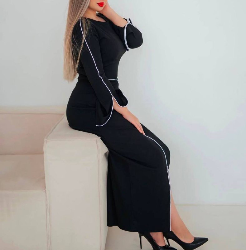 Барное кресло, Пиджак черный, Топ кожаный, Белая кофточка, Штаны белые, Красное платье, Жилетка эко кожа, Платье черное 9