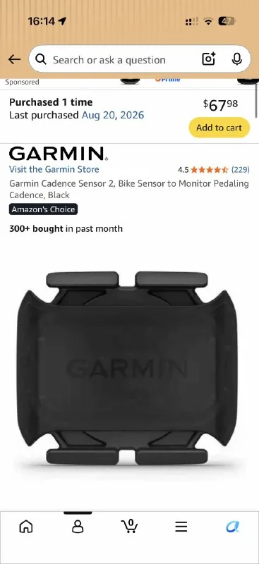Garmin Cadence Sensor 2
