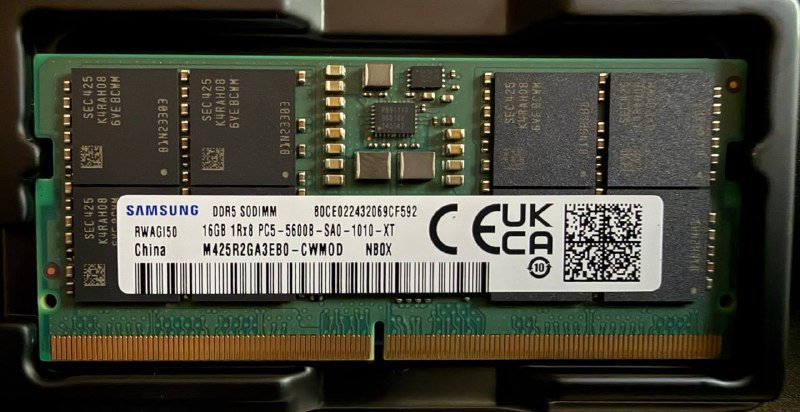 Оперативная память DDR5 5600 SO-DIMM 16Gb х2