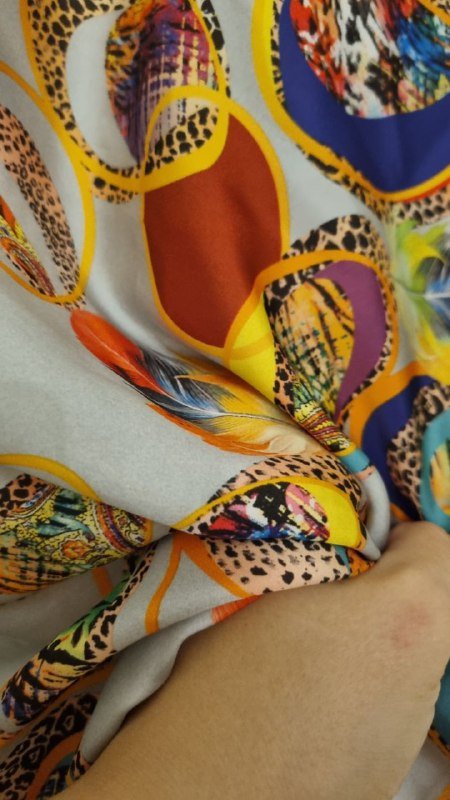 Шапка, шарф-платок, платье-туника голубое, платье-туника оранжевое 3