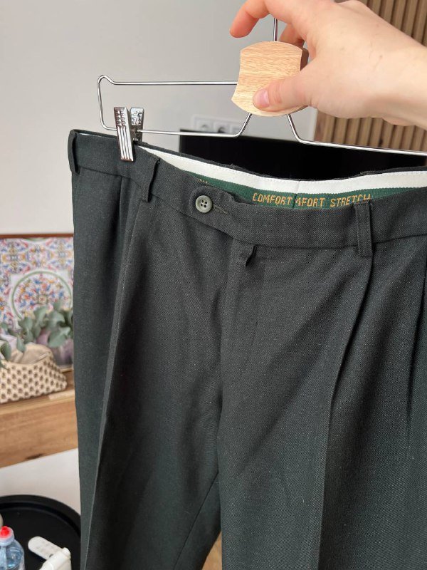 Шерстяные мужские брюки размер L 2