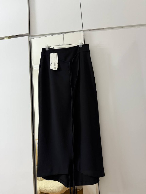 Черная юбка Zara женская S 2